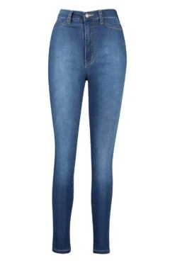 Power Stretch Skinny Jeans Mit Super Hohem Bund -Deutschland Mode Pfiff Verkaufs-Shop dzz06284 mid20blue xl 2