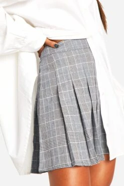 Karierter Tennisrock -Deutschland Mode Pfiff Verkaufs-Shop dzz06430 charcoal xl 3