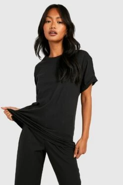 Basic Oversize Boyfriend T-Shirt 7 Basic Oversize Boyfriend T-Shirt -Deutschland Mode Pfiff Verkaufs-Shop dzz35053 black xl 3