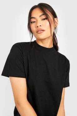 Schlichtes Oversized Boyfriend-T-Shirt 7 Schlichtes Oversized Boyfriend-T-Shirt -Deutschland Mode Pfiff Verkaufs-Shop dzz35054 black xl 3