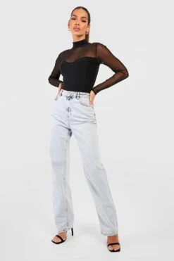 Body Mit Mesh-Bralette -Deutschland Mode Pfiff Verkaufs-Shop dzz59382 black xl 2