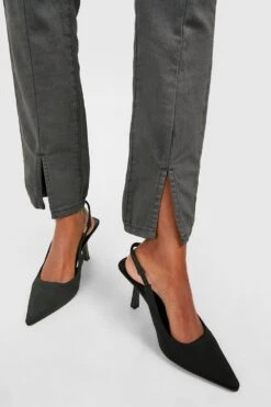 Skinny Jeans Mit Geteiltem Saum -Deutschland Mode Pfiff Verkaufs-Shop fzz00452 grey xl 3