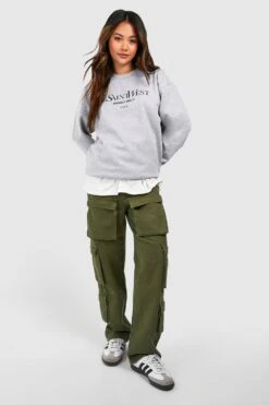 Oversize Sweatshirt Mit Ye Saint West Slogan 6 Oversize Sweatshirt Mit Ye Saint West Slogan -Deutschland Mode Pfiff Verkaufs-Shop fzz00775 grey20marl xl 2