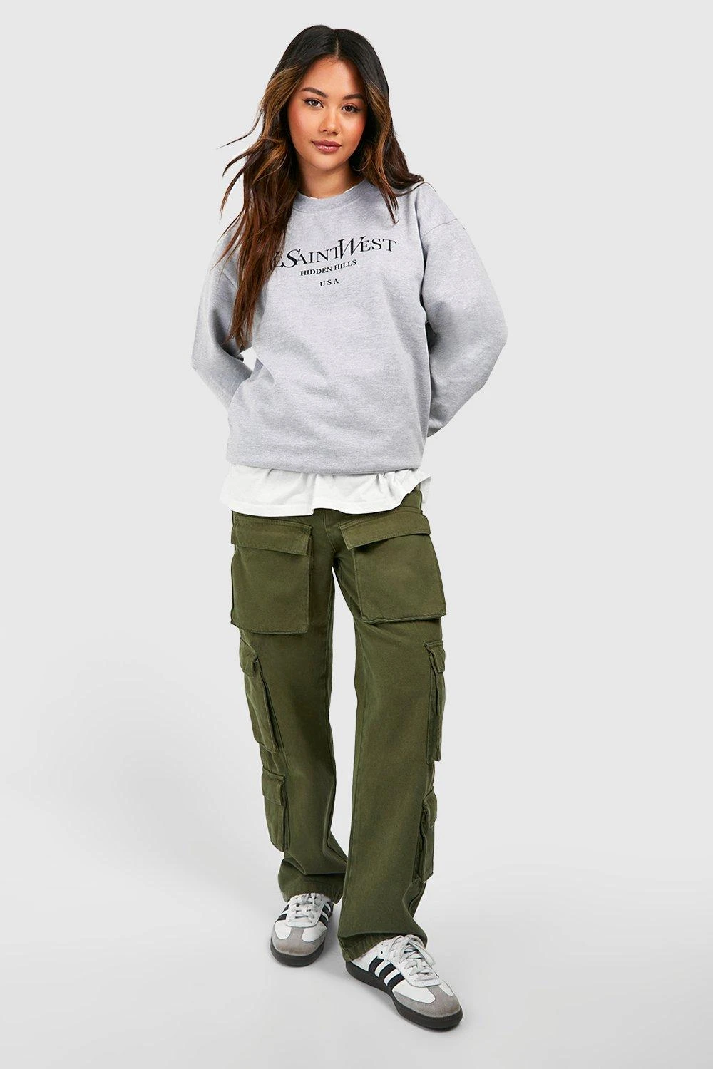 Oversize Sweatshirt Mit Ye Saint West Slogan 3 Oversize Sweatshirt Mit Ye Saint West Slogan – Bild 3