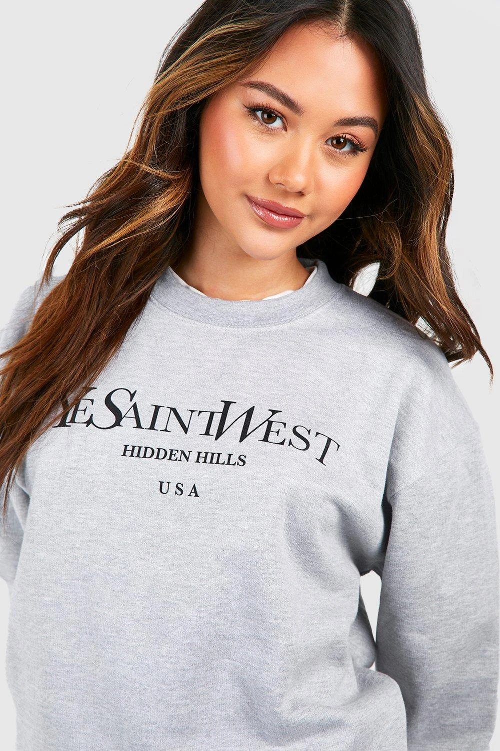 Oversize Sweatshirt Mit Ye Saint West Slogan 4 Oversize Sweatshirt Mit Ye Saint West Slogan – Bild 4