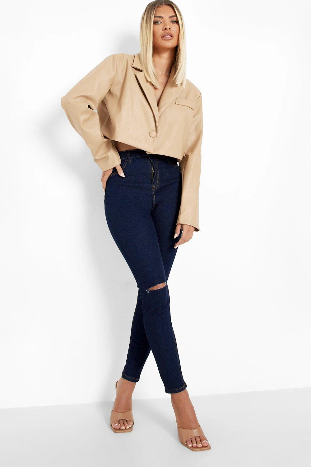 Jeggings Mit Riss Am Knie 1 Jeggings Mit Riss Am Knie