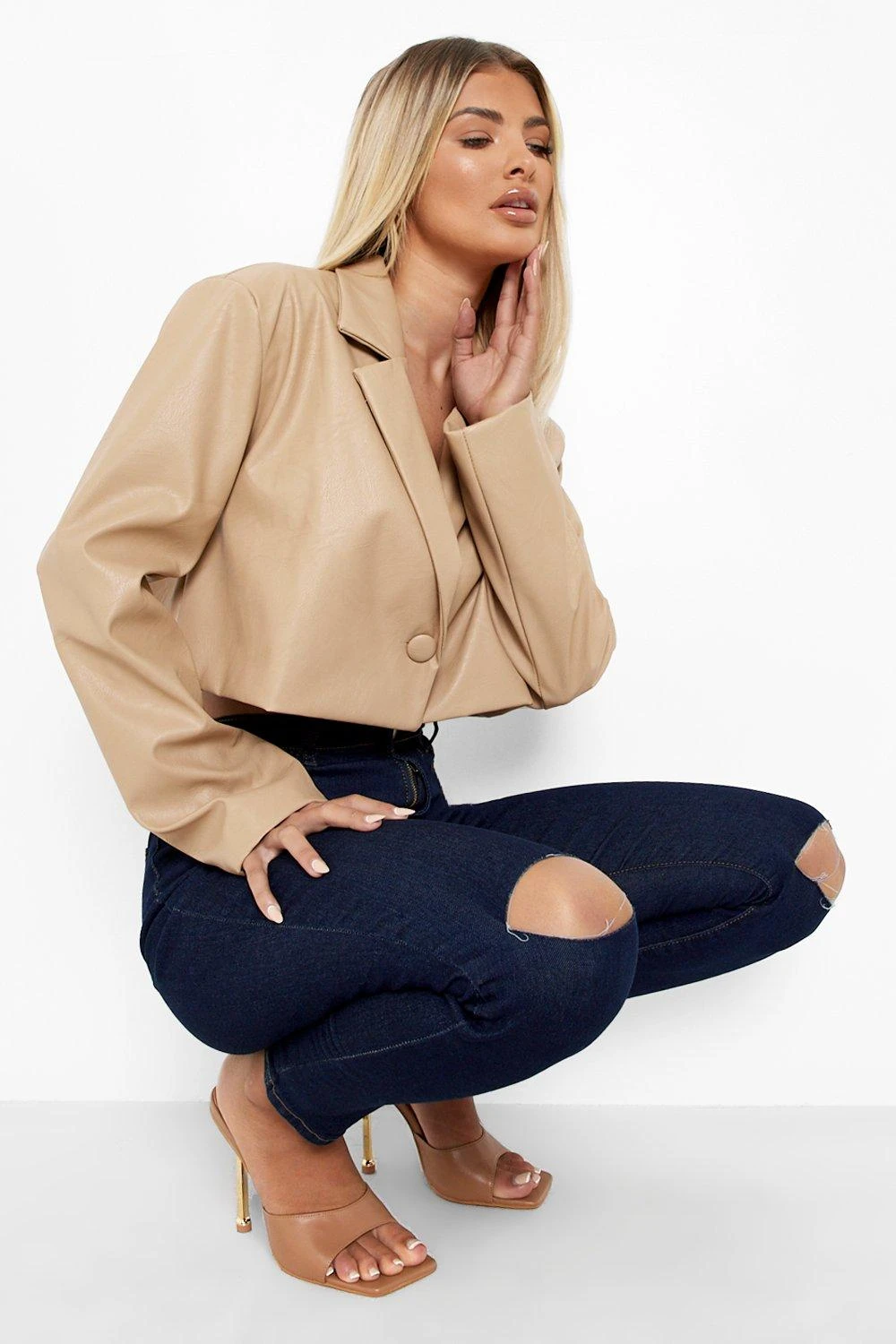 Jeggings Mit Riss Am Knie 4 Jeggings Mit Riss Am Knie – Bild 4