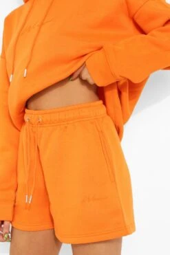 Basic Bestickte Jersey-Shorts -Deutschland Mode Pfiff Verkaufs-Shop fzz16498 orange xl 3