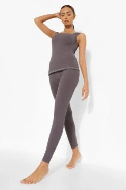 Yoga Nahtlose, Gerippte Active Leggings