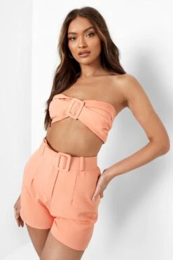 Shorts Mit Gürtel -Deutschland Mode Pfiff Verkaufs-Shop fzz23348 coral xl 3