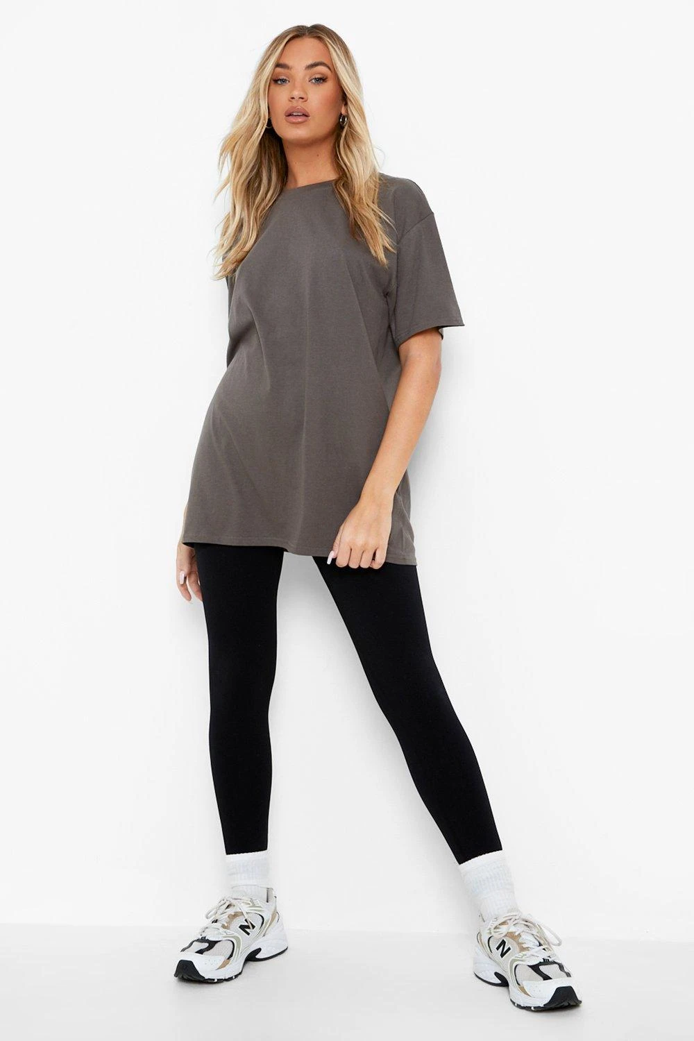 Oversize T-Shirt Mit Stay Positive Print 3 Oversize T-Shirt Mit Stay Positive Print – Bild 3