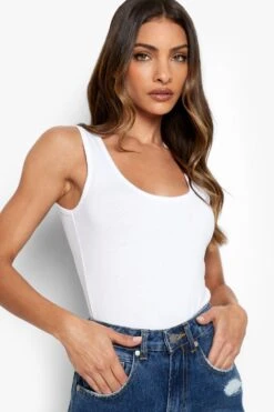 Basic Trägerhemd Mit Breiten Trägern -Deutschland Mode Pfiff Verkaufs-Shop fzz37028 white xl 3