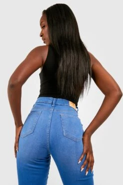 Recycelte Bum-Lift Disco Jeans Mit Hohem Bund -Deutschland Mode Pfiff Verkaufs-Shop fzz37303 mid20blue xl 3