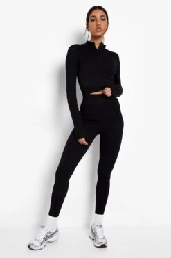 Nahlotse Geraffte Power-Leggings