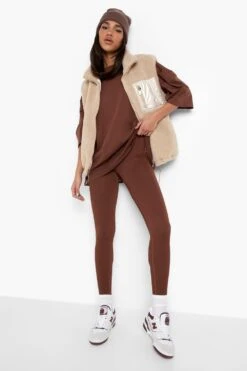 Oversize Active T-Shirt -Deutschland Mode Pfiff Verkaufs-Shop fzz38956 chocolate xl 2