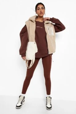 Oversize Active Sweatshirt -Deutschland Mode Pfiff Verkaufs-Shop fzz38960 chocolate xl 3