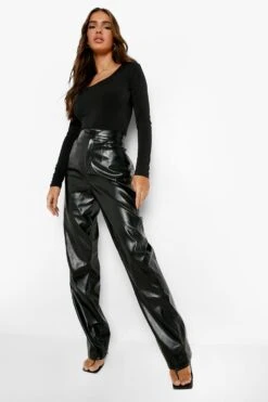 Langärmliger Rundhals-Body -Deutschland Mode Pfiff Verkaufs-Shop fzz39053 black xl 2