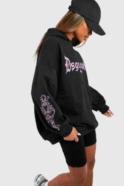 Oversize Hoodie Mit Dsgn Studio Gothic Print -Deutschland Mode Pfiff Verkaufs-Shop fzz39356 black xl 2