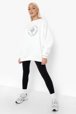 Oversize Sweatshirt Mit Dsgn Studio All Season Print -Deutschland Mode Pfiff Verkaufs-Shop fzz39358 ecru xl 2
