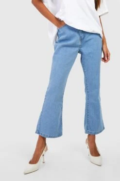 Basics Schlagjeans Mit Hohem Bund -Deutschland Mode Pfiff Verkaufs-Shop fzz40485 light20wash xl 3