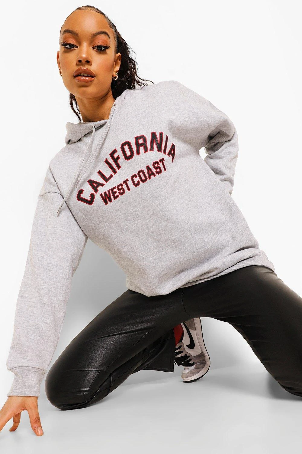 Oversized Hoodie Mit California Slogan 1 Oversized Hoodie Mit California Slogan