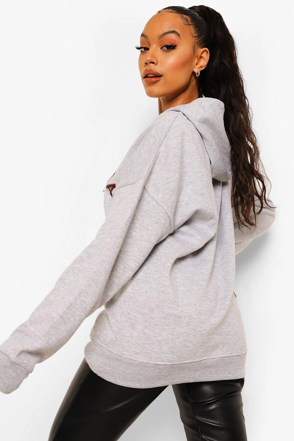 Oversized Hoodie Mit California Slogan 2 Oversized Hoodie Mit California Slogan – Bild 2