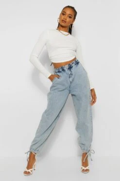 Denim-Jogginghose Mit Schnür-Detail -Deutschland Mode Pfiff Verkaufs-Shop fzz45513 mid20blue xl 2