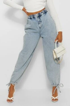 Denim-Jogginghose Mit Schnür-Detail -Deutschland Mode Pfiff Verkaufs-Shop fzz45513 mid20blue xl 3