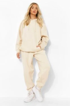Basic Oversized-Jogginghose -Deutschland Mode Pfiff Verkaufs-Shop fzz51311 stone xl 3