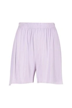 Basic Jersey-Shorts Mit Geraffter Taille -Deutschland Mode Pfiff Verkaufs-Shop fzz57991 lilac xl 2