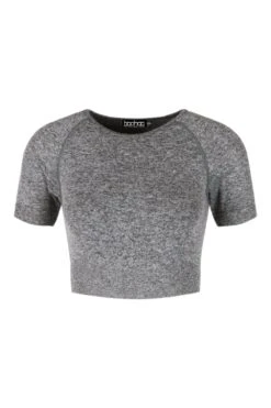 Nahtloses Sport Crop Top -Deutschland Mode Pfiff Verkaufs-Shop fzz60288 dark20grey xl 2