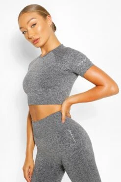 Nahtloses Sport Crop Top -Deutschland Mode Pfiff Verkaufs-Shop fzz60288 dark20grey xl 3