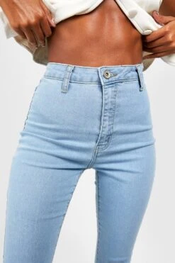 Disco-Jeans Mit Hohem Bund -Deutschland Mode Pfiff Verkaufs-Shop fzz70487 light20blue xl 3