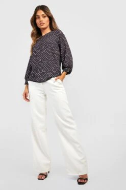 Gepunktete Bluse Mit Schleifen -Deutschland Mode Pfiff Verkaufs-Shop fzz80370 black xl 2