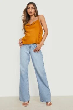 Trägertop Mit Wasserfallausschnitt -Deutschland Mode Pfiff Verkaufs-Shop fzz99848 mustard xl 2