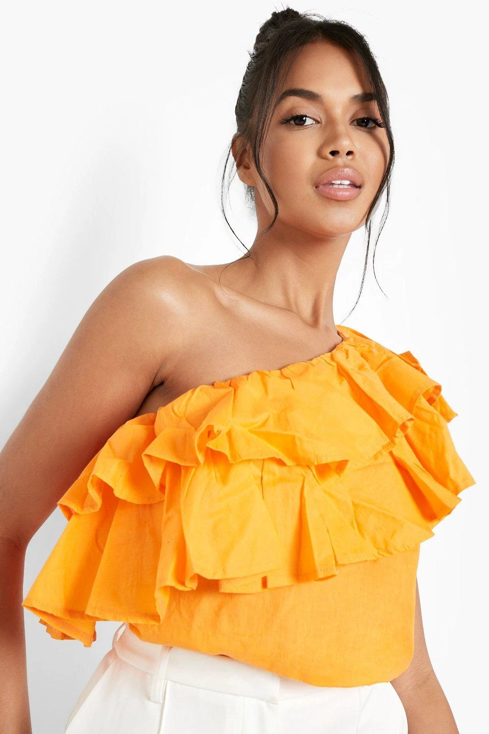 Einärmliges Rüschen-Top 1 Einärmliges Rüschen-Top