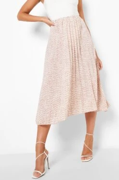 Midirock Mit Elastischem Bund -Deutschland Mode Pfiff Verkaufs-Shop gzz01125 pale20pink xl 3