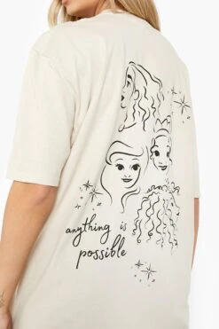 Oversize T-Shirt Mit Disney Princesses Print -Deutschland Mode Pfiff Verkaufs-Shop gzz01878 stone xl 3