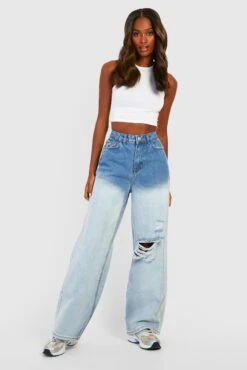 Weite Jeans Mit Farbverlauf 7 Weite Jeans Mit Farbverlauf -Deutschland Mode Pfiff Verkaufs-Shop gzz02258 mid20blue xl 3