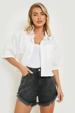 Ausgefranste Jeansshorts