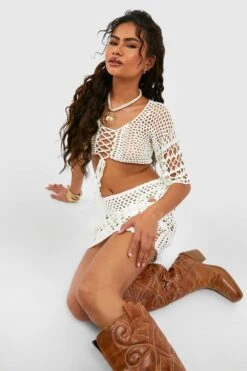 Geschnürter Häkel-Zweiteiler