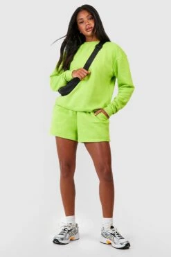 Oversize Sweatshirt Aus REEL Baumwolle -Deutschland Mode Pfiff Verkaufs-Shop gzz02907 lime xl 2