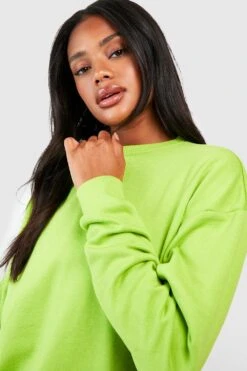 Oversize Sweatshirt Aus REEL Baumwolle -Deutschland Mode Pfiff Verkaufs-Shop gzz02907 lime xl 3