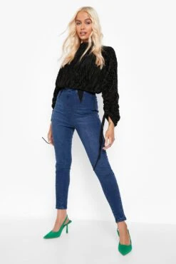 Elastische Shaper-Jeggings -Deutschland Mode Pfiff Verkaufs-Shop gzz03928 mid20wash xl 2