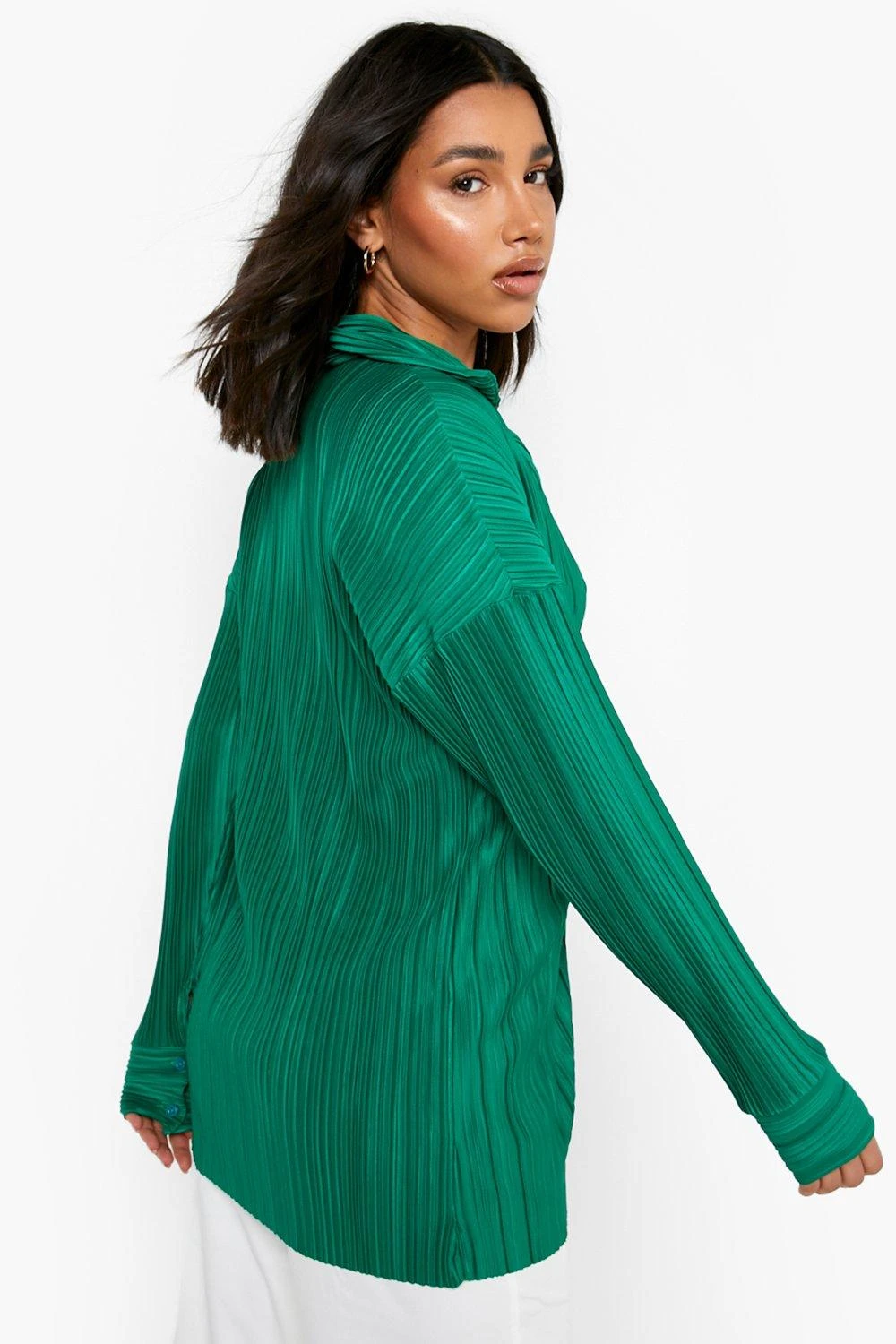 Plissiertes Oversize Hemd 2 Plissiertes Oversize Hemd – Bild 2