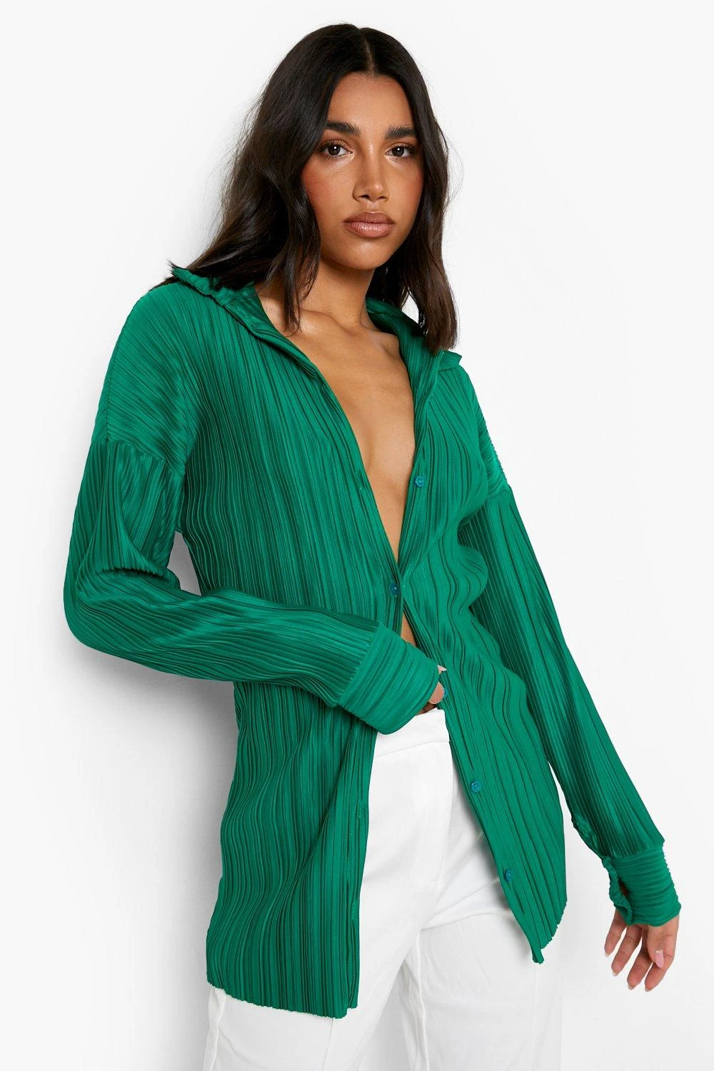 Plissiertes Oversize Hemd 4 Plissiertes Oversize Hemd – Bild 4