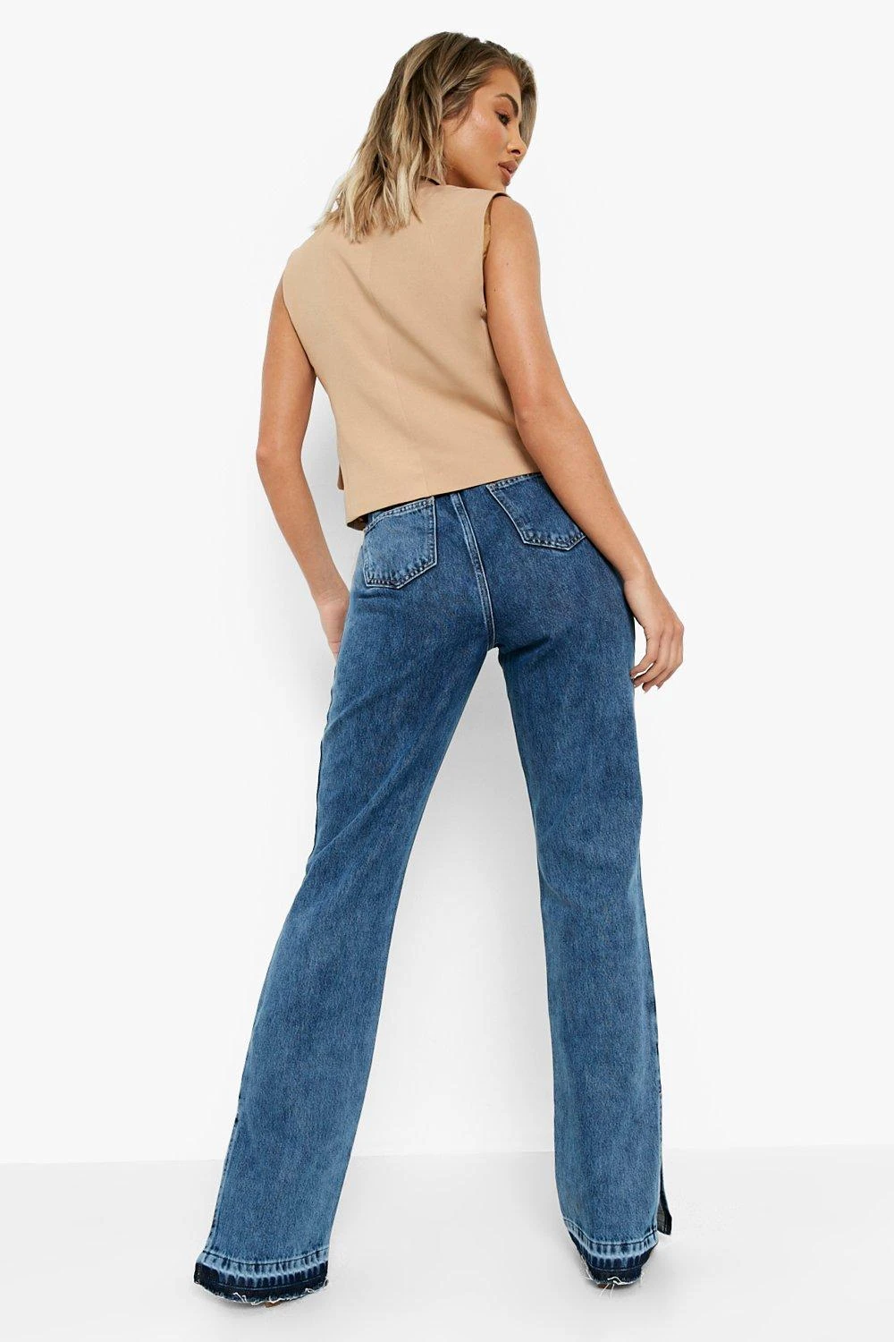 Schlagjeans Mit Schlitz 2 Schlagjeans Mit Schlitz – Bild 2