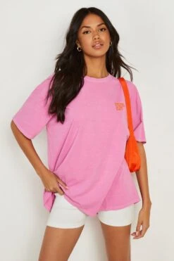 Besticktes Oversize T-Shirt