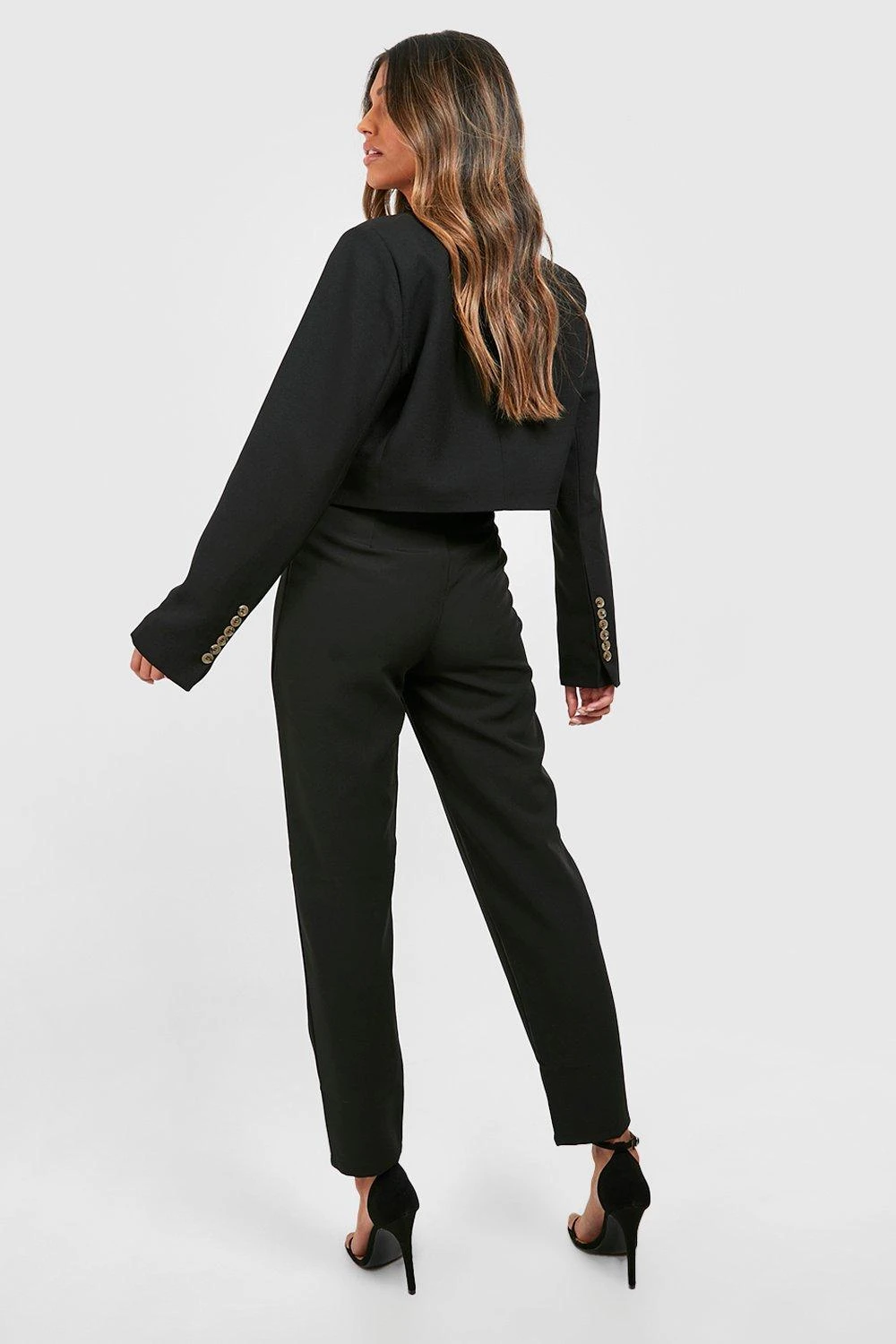 Schmale Hose Mit Hohem Bund 2 Schmale Hose Mit Hohem Bund – Bild 2