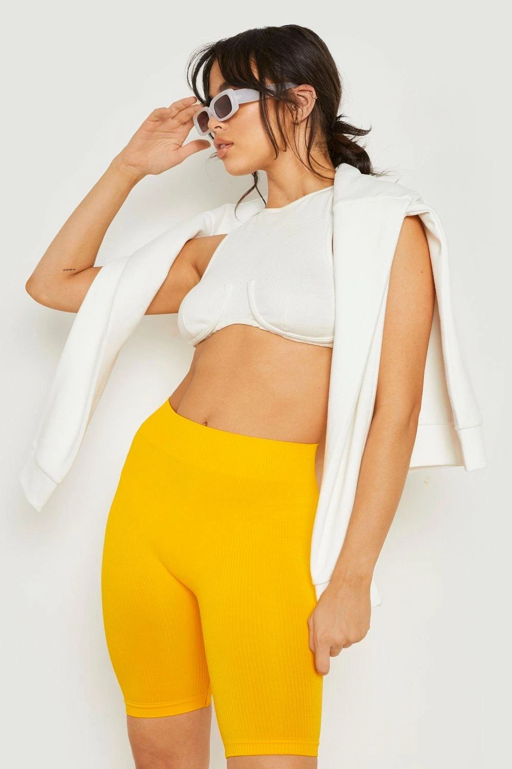 Nahtlose Gerippte Radlershorts 4 Nahtlose Gerippte Radlershorts – Bild 4